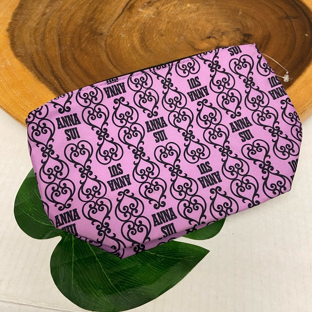 Anna Sui Logo Printed Cosmetic Pouch